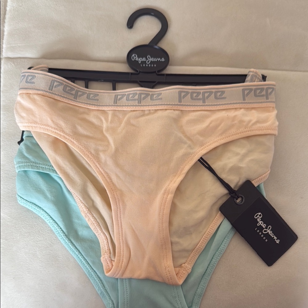 Pepe Jeans Powder Pink and Pale Blue Brief pant 2 pack Set